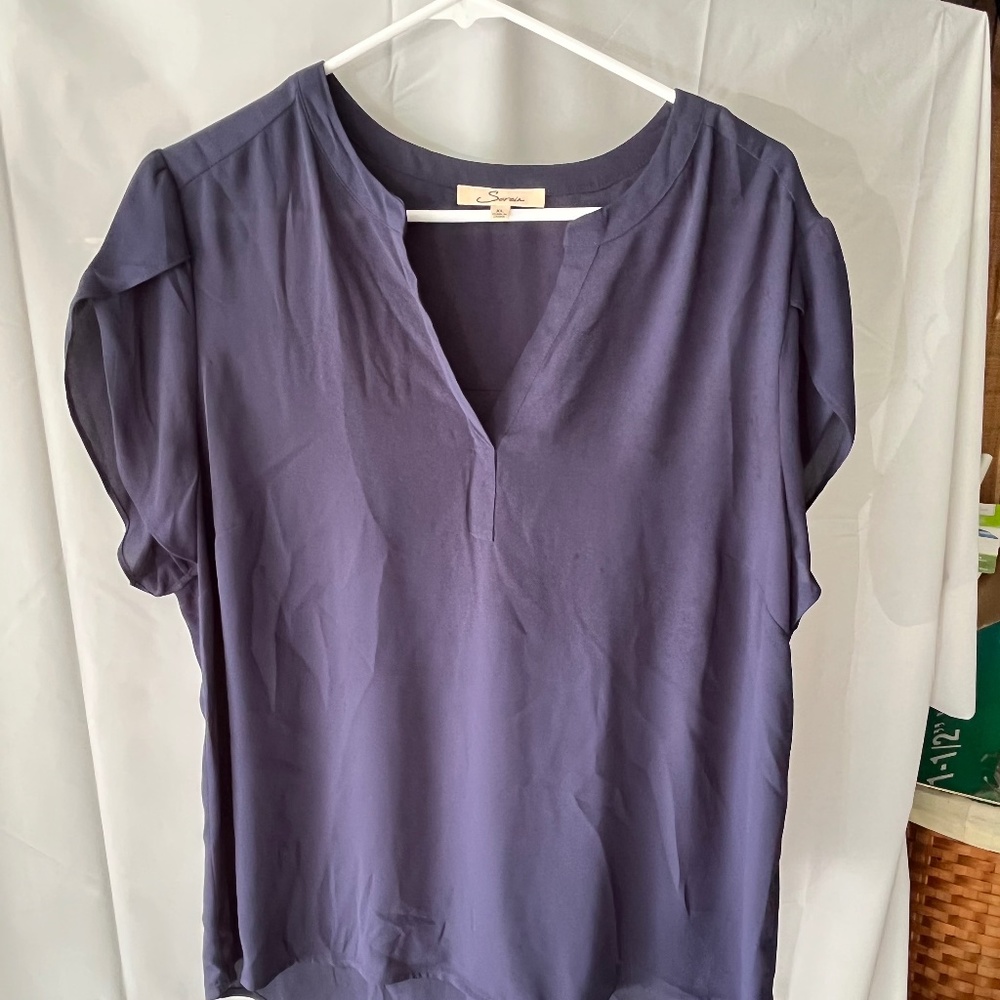 Serein Navy Blue Blouse